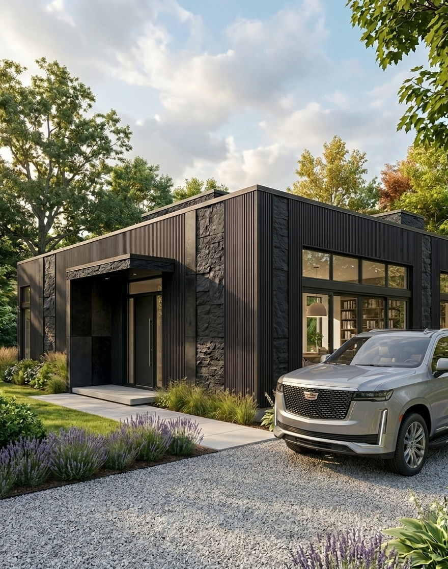 Black OUTDOOR WPC panel