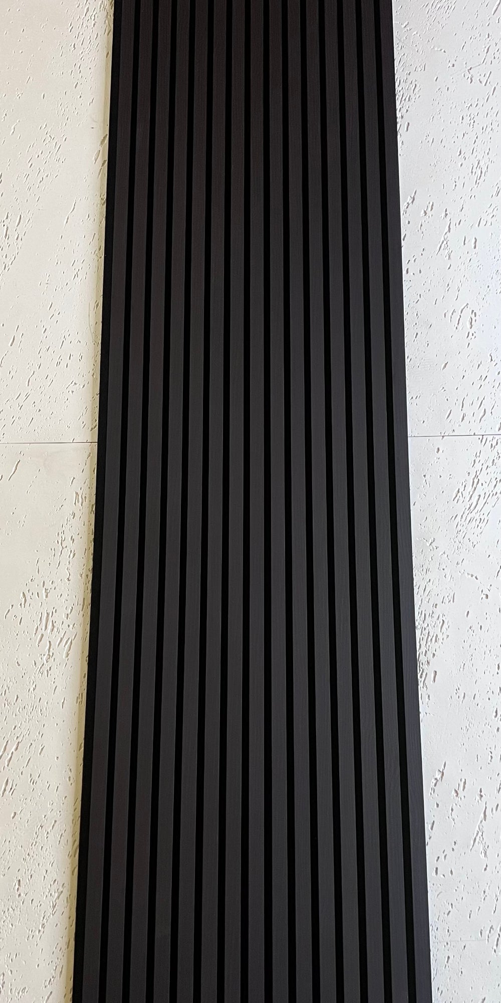 SAMPLE Charcoal Black Slat Acoustic Wall Panel