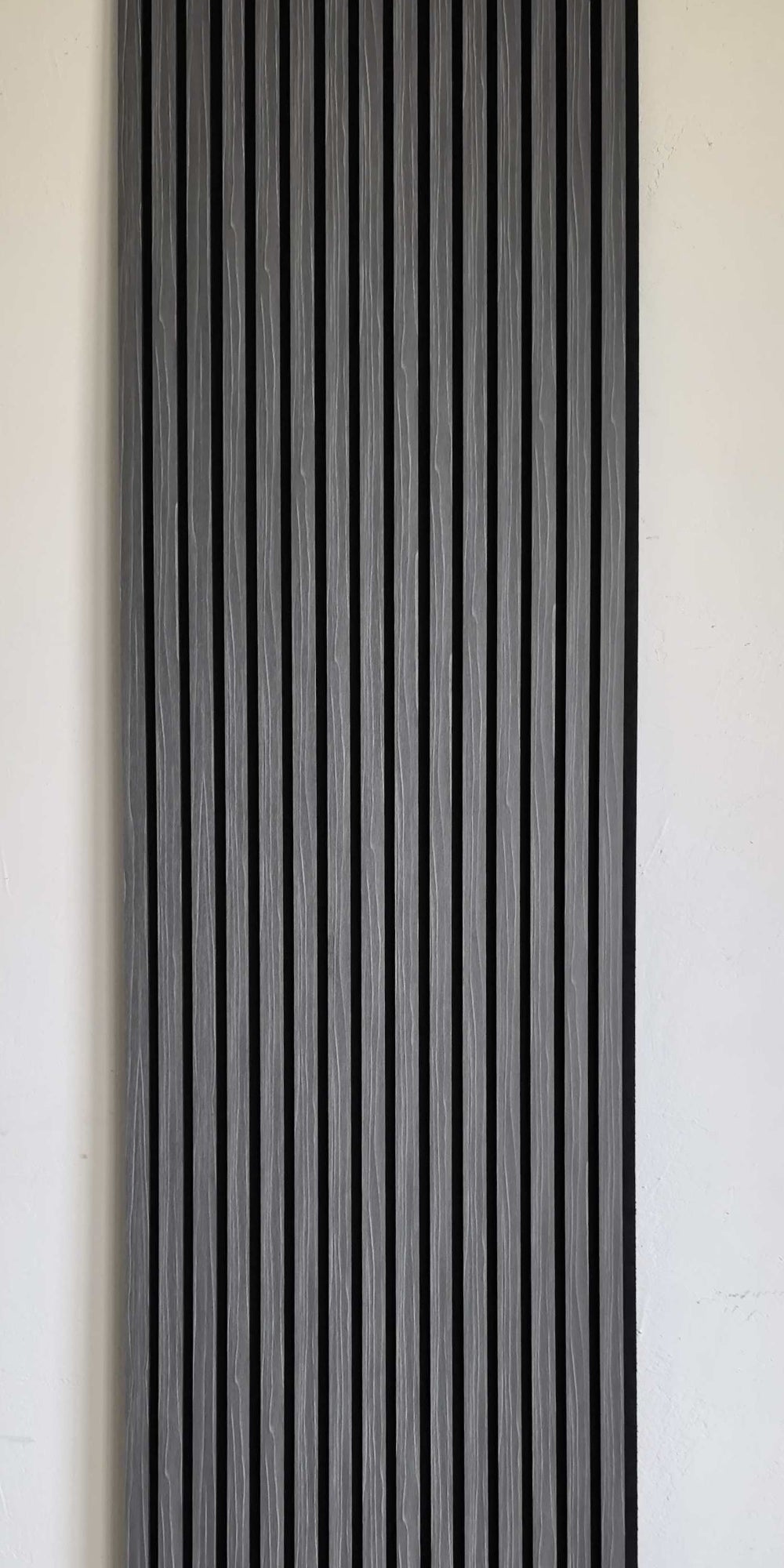 SAMPLE Lunar Grey Slat Acoustic Wall Panel