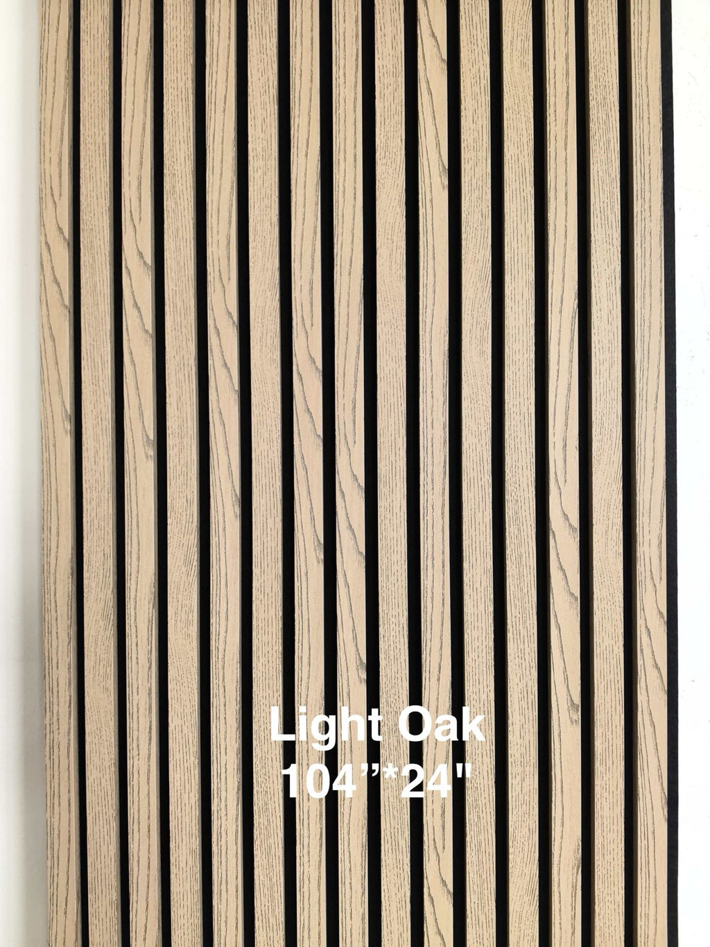 Light Oak Slat Acoustic Wall Panel