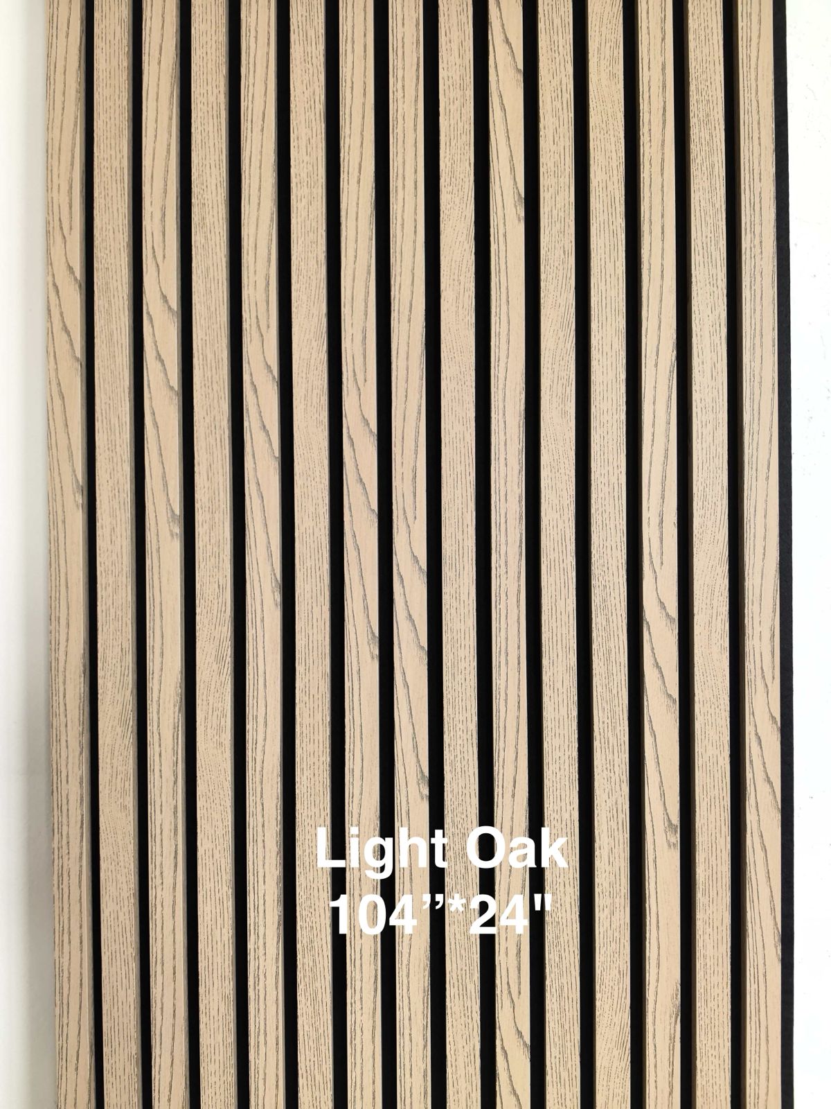 Light Oak Slat Acoustic Wall Panel