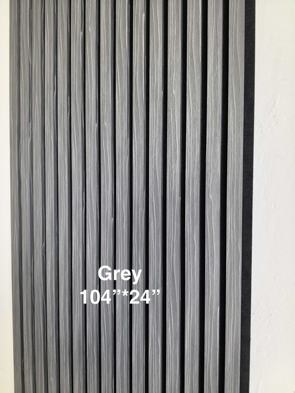 Grey Slat Acoustic Wall Panel