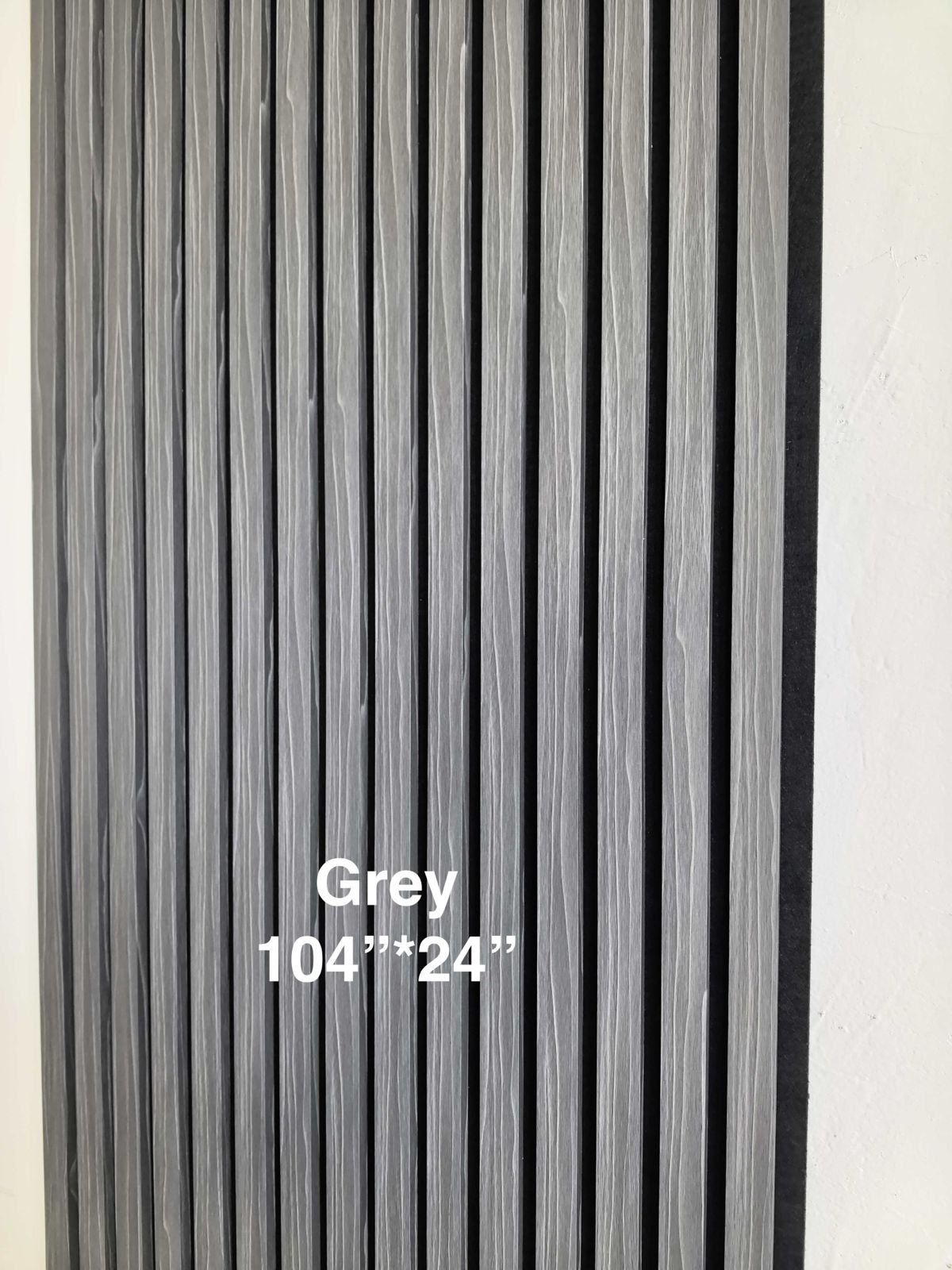 Grey Slat Acoustic Wall Panel