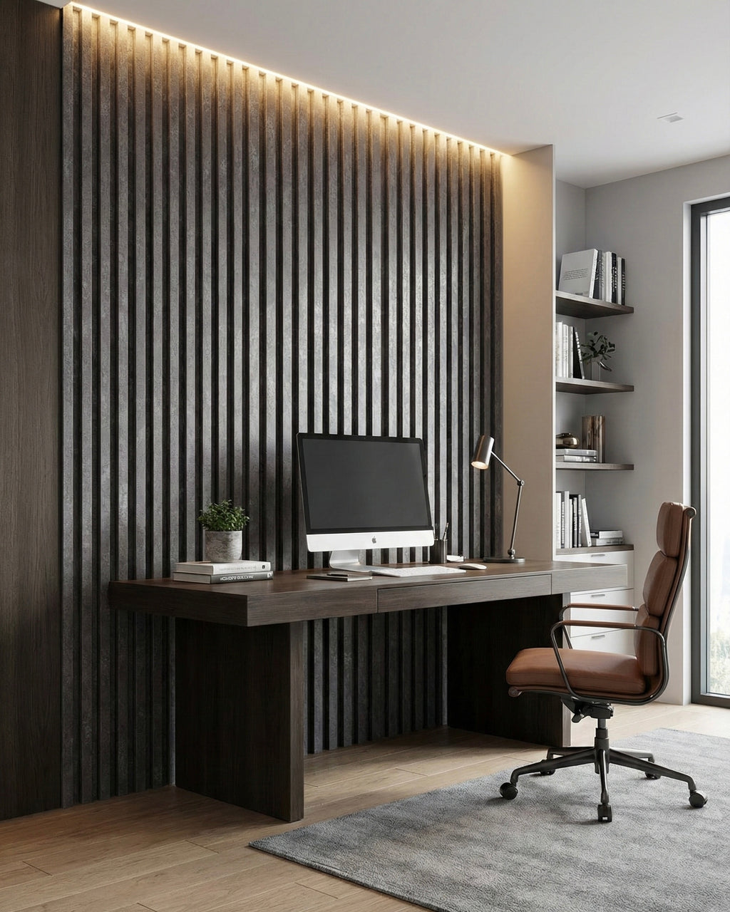Sample Lunar Slate WPC Wall Panel L8003