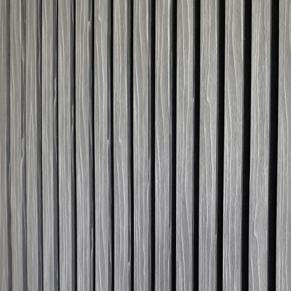 SAMPLE Lunar Grey Slat Acoustic Wall Panel
