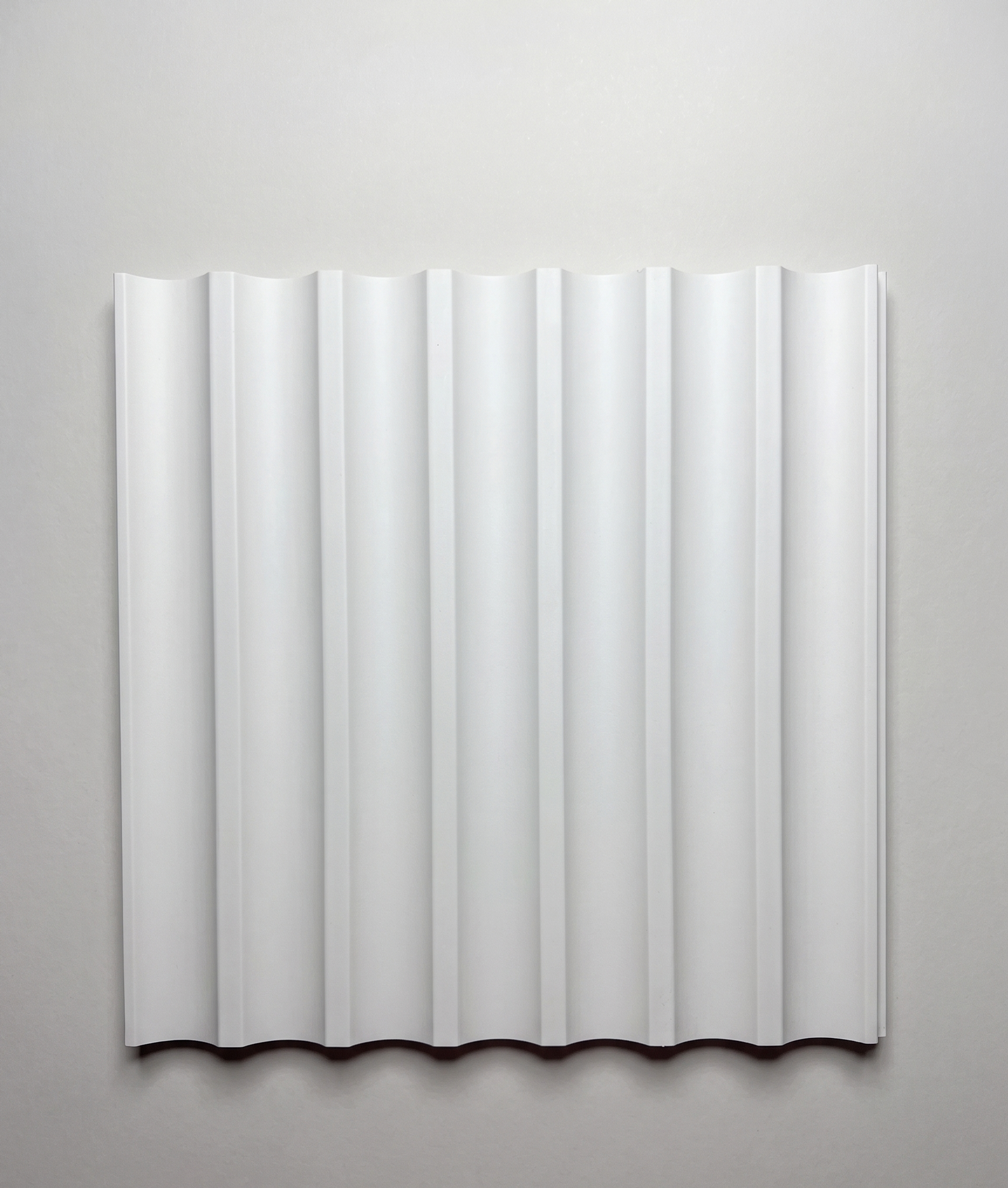 Pleat Plain White Paintable INDOOR