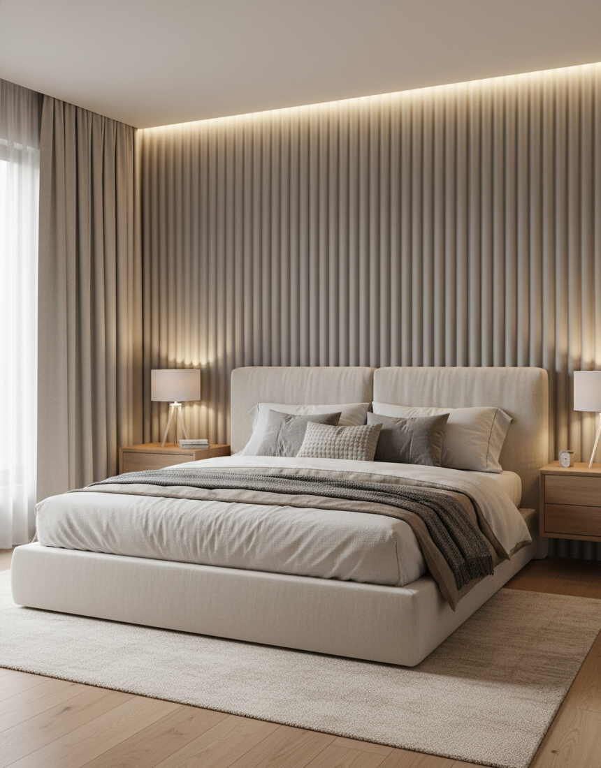 Wave Mist Grey (F5004) Wall Panel