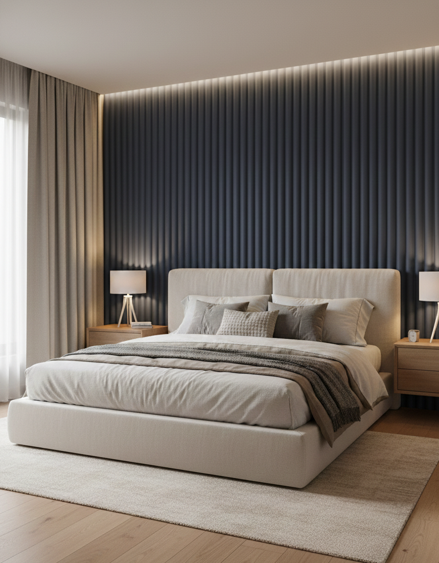 Wave Mocha Grey (F5005) Panel