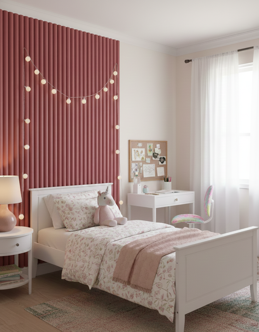 Wave Raspberry (F5001) Wall Panel