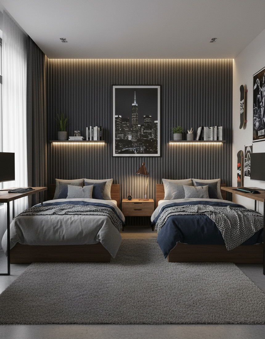 Wave Storm Cloud (F5003) Wall Panel