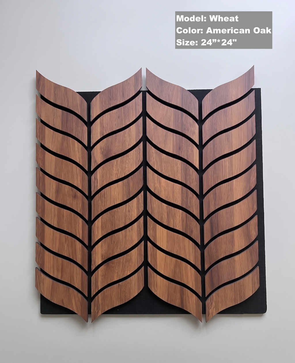 Wheat American Oak Acoustic Wall Panel
